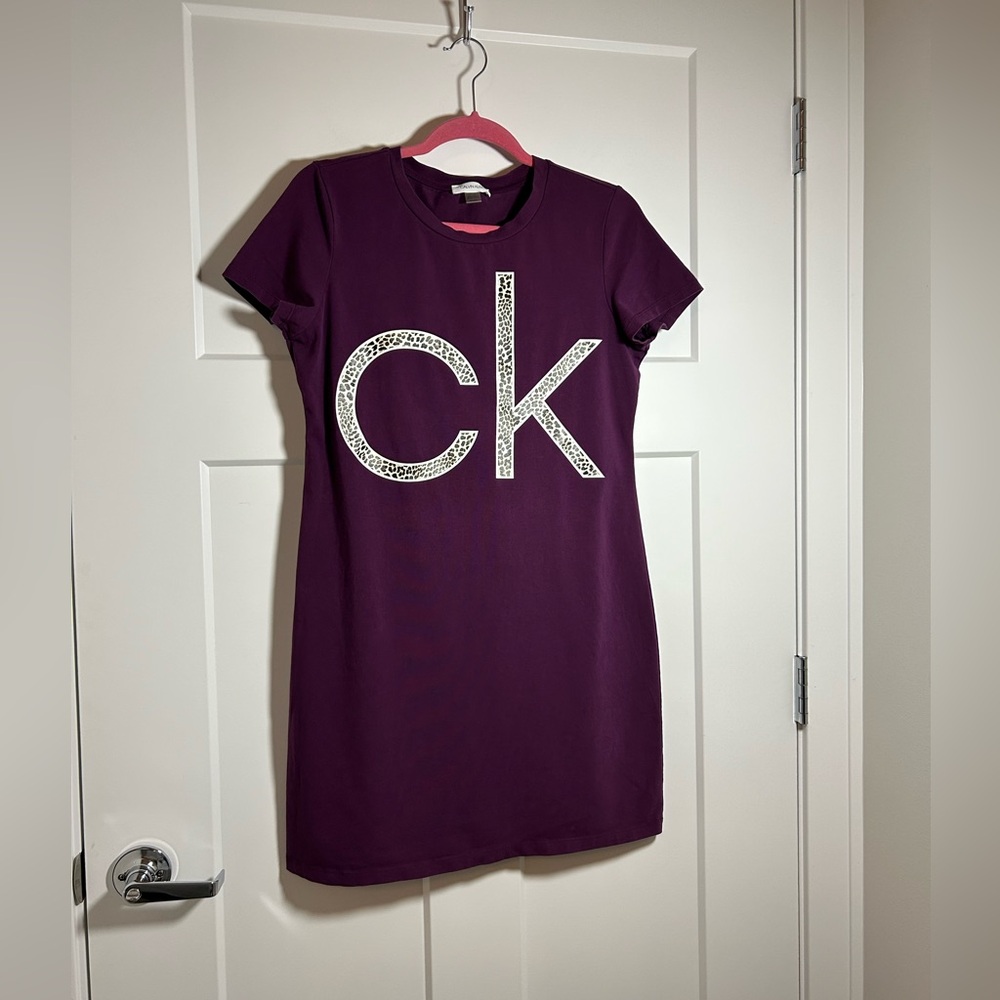 CK cotton T shirt dress Calvin Klein medium/large mini dress